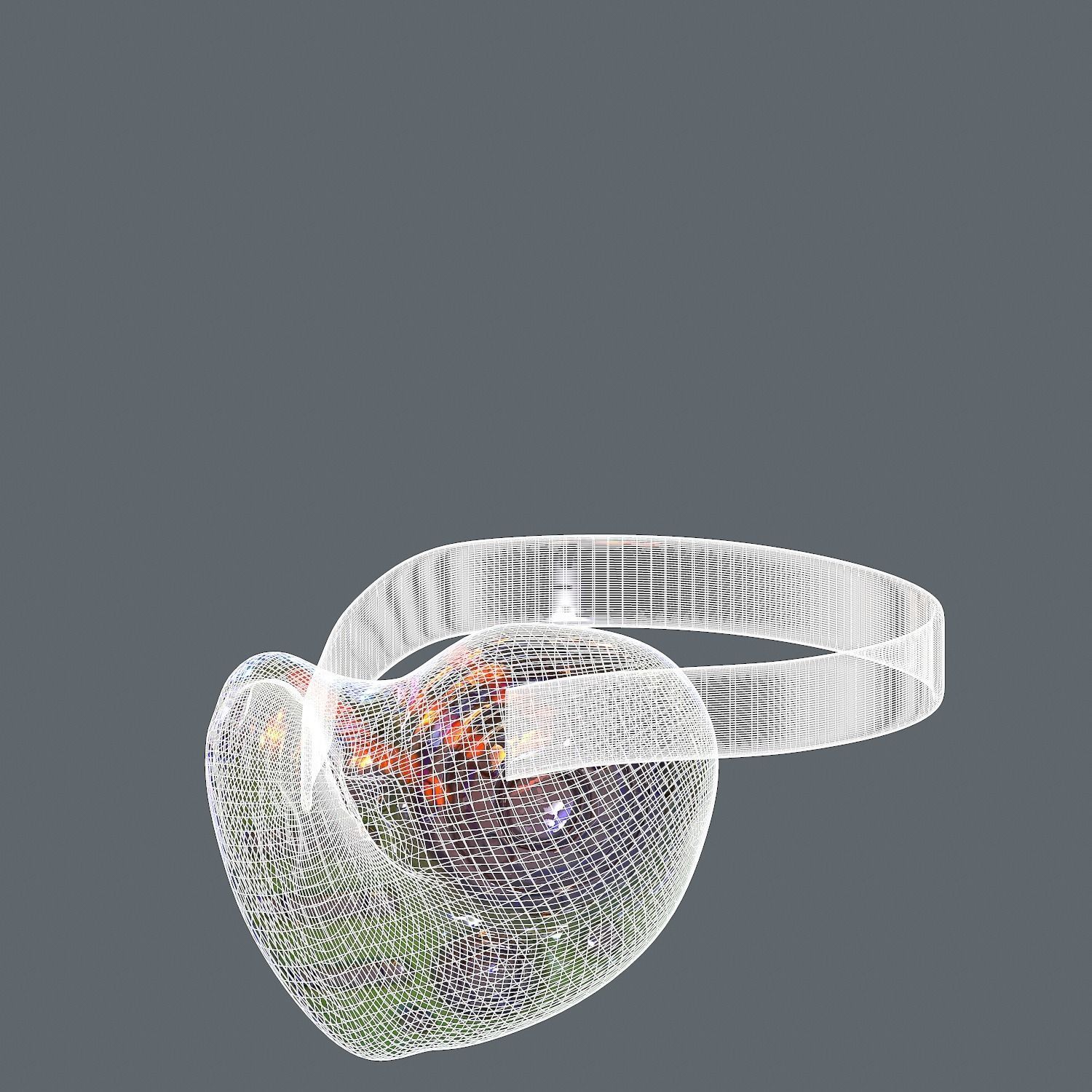 Gas mask helmet 3d model scifi Low-poly Low-poly 3D model_10