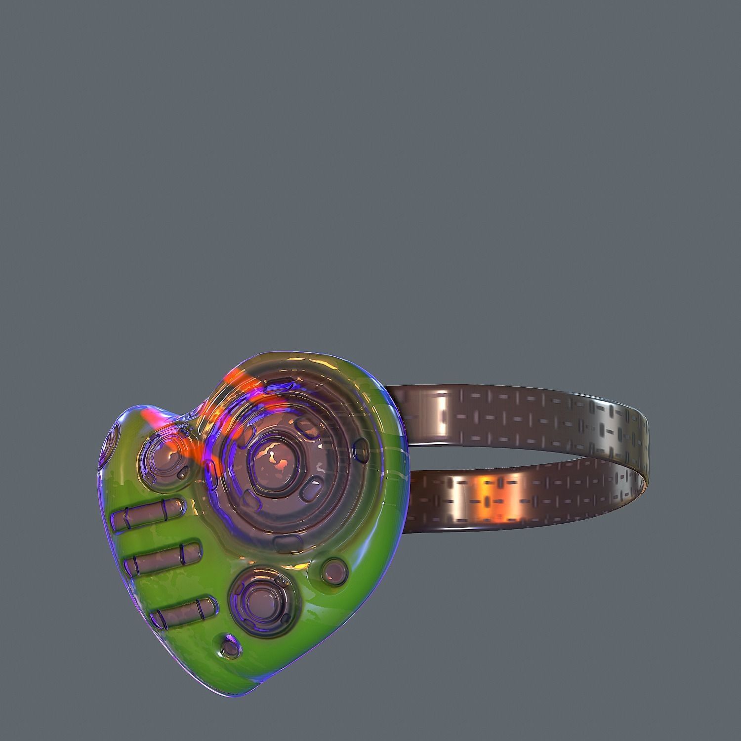 Gas mask helmet 3d model scifi Low-poly Low-poly 3D model_7