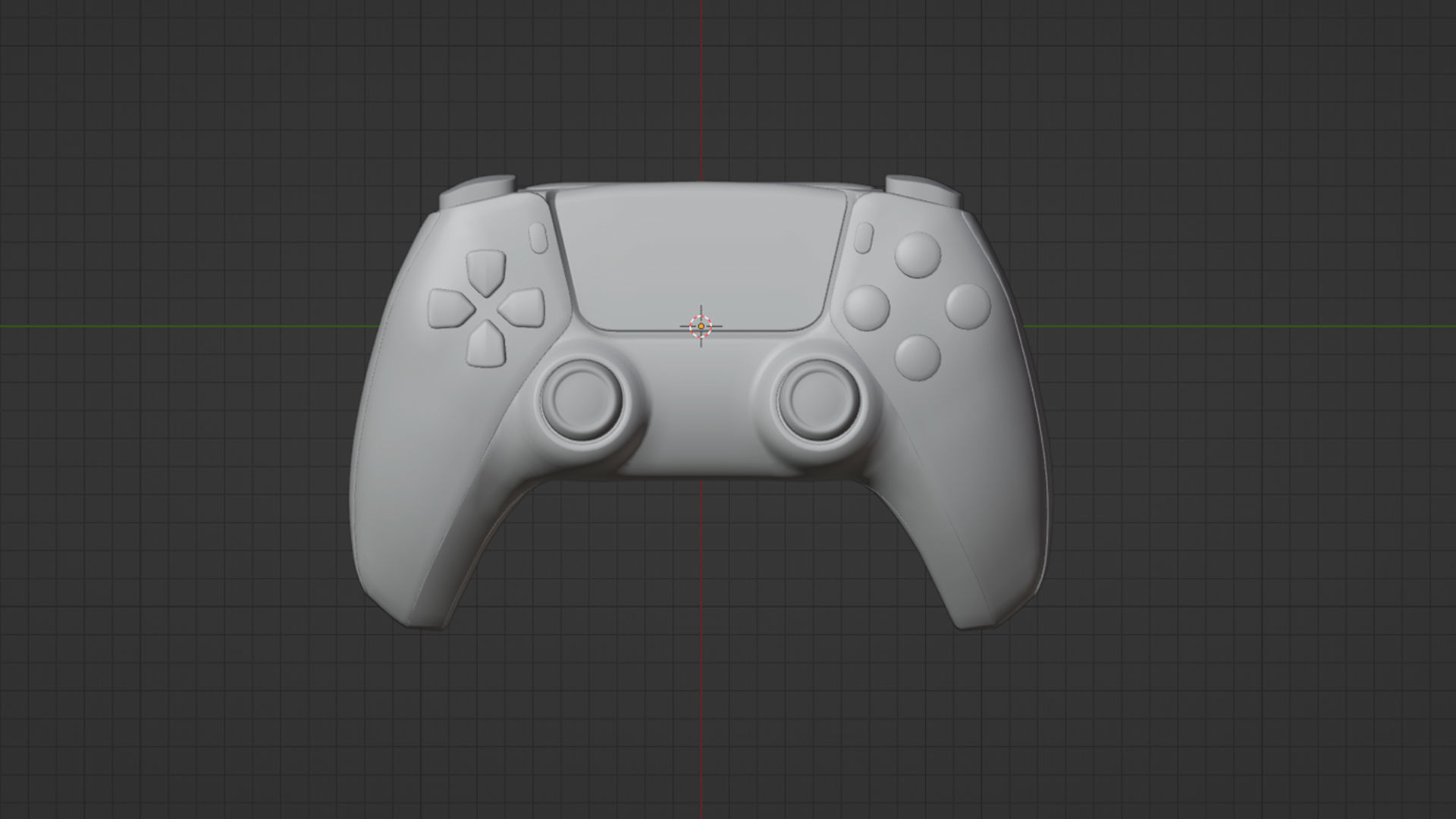 Playstation Controller Low-poly 3D model_6