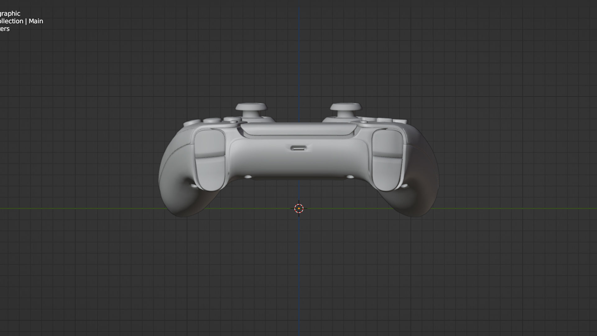 Playstation Controller Low-poly 3D model_4