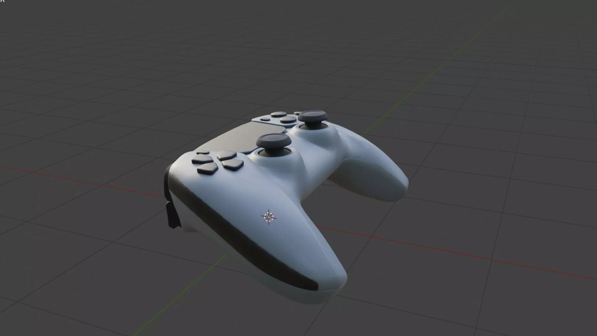 Playstation Controller Low-poly 3D model_0
