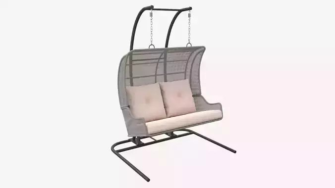 Double Steel Garden Hanging Chair