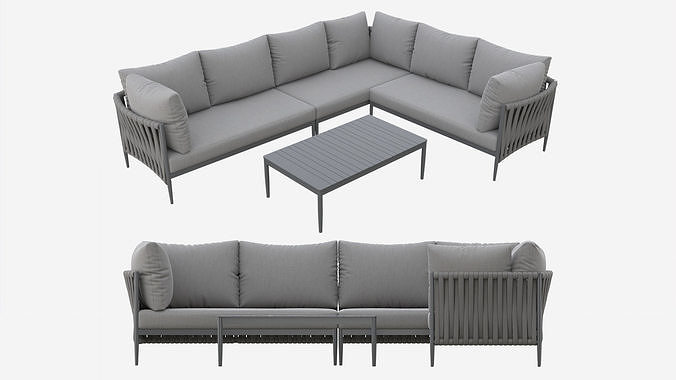 Garden Furniture Set Bremen 3D model