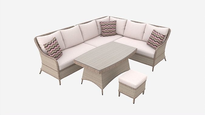 Garden Furniture Set Eden 3D model