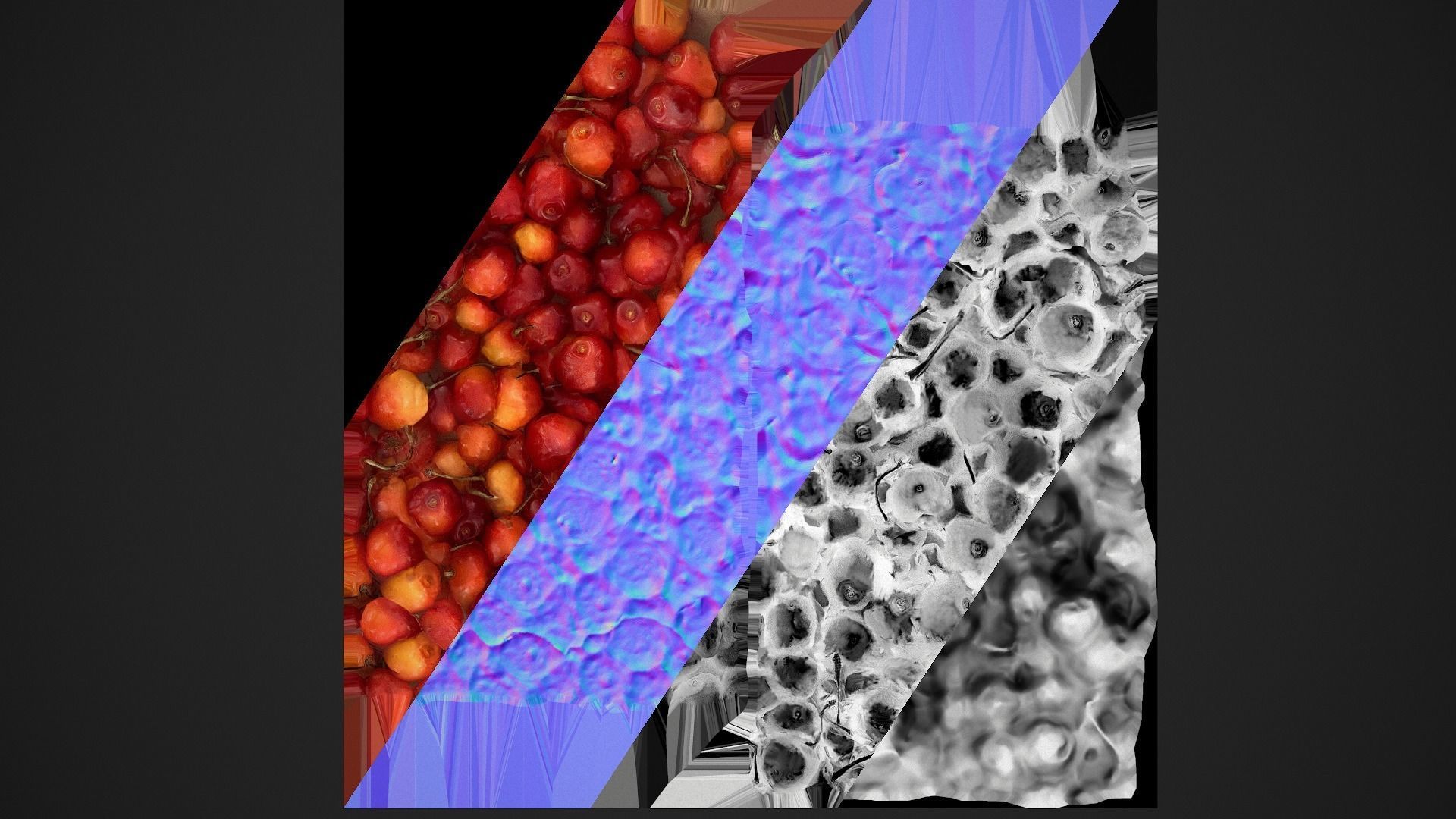 Cherries Crate Box Low-poly 3D model_8