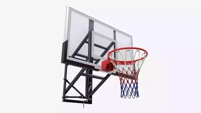 Wall Basketball Shield With A Basket