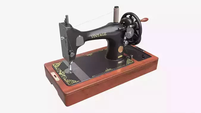 Vintage Hand Crank Sewing Machine