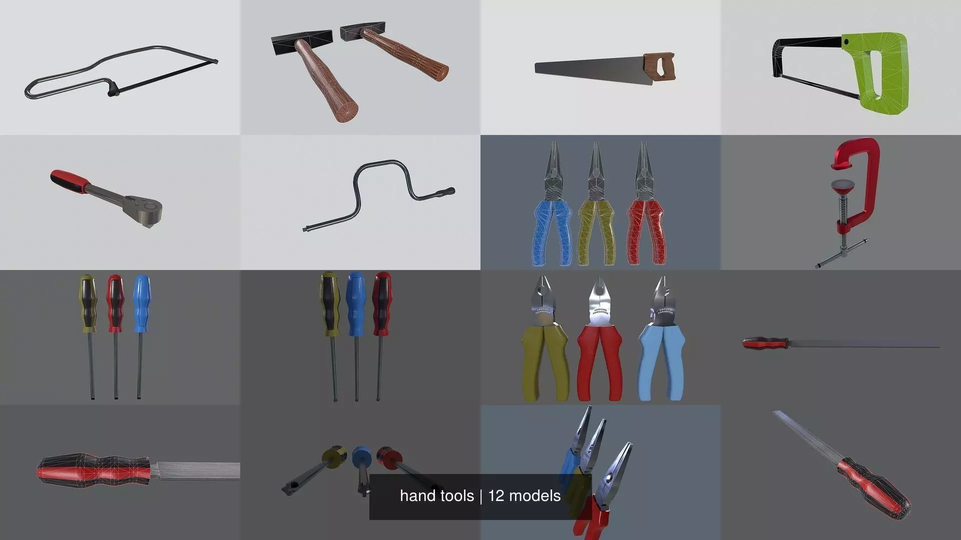   hand tools 3D Model Collection_0