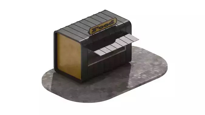 Kiosk 2 box with sign