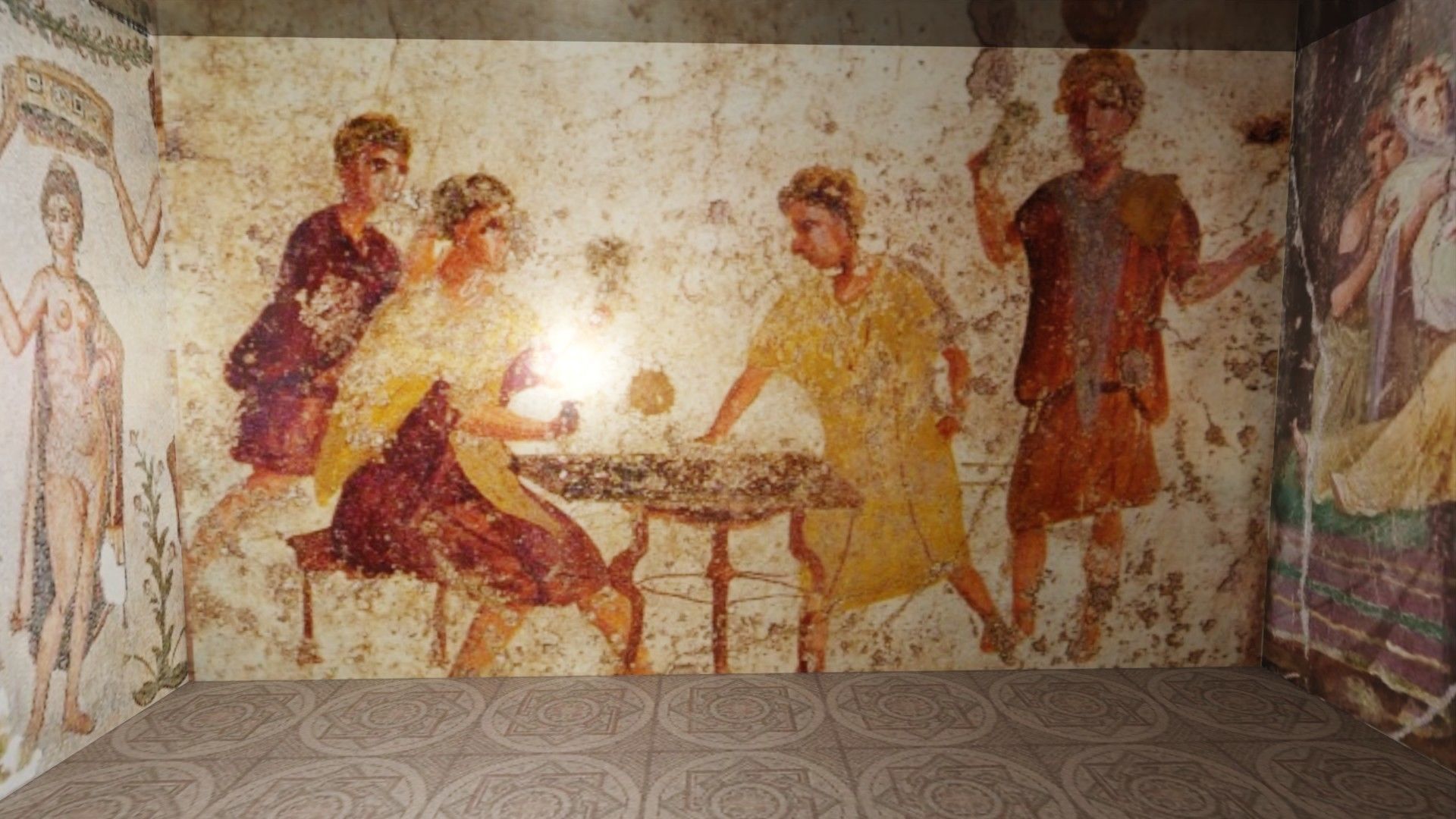 Roman Temple Low-poly 3D model_8