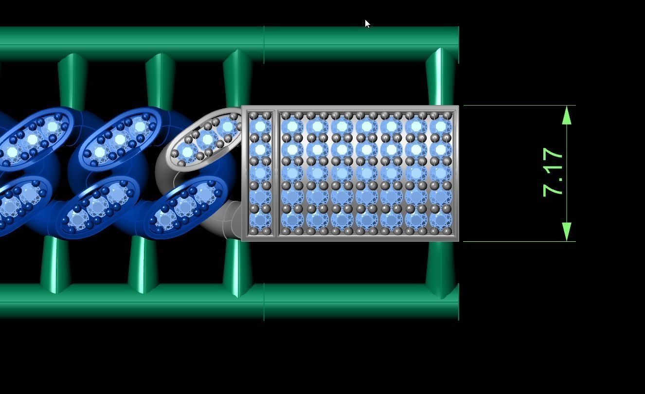 Zincir bileklik gurmet 7 mm 3D print model - Bracalet cuban  3D print model_1