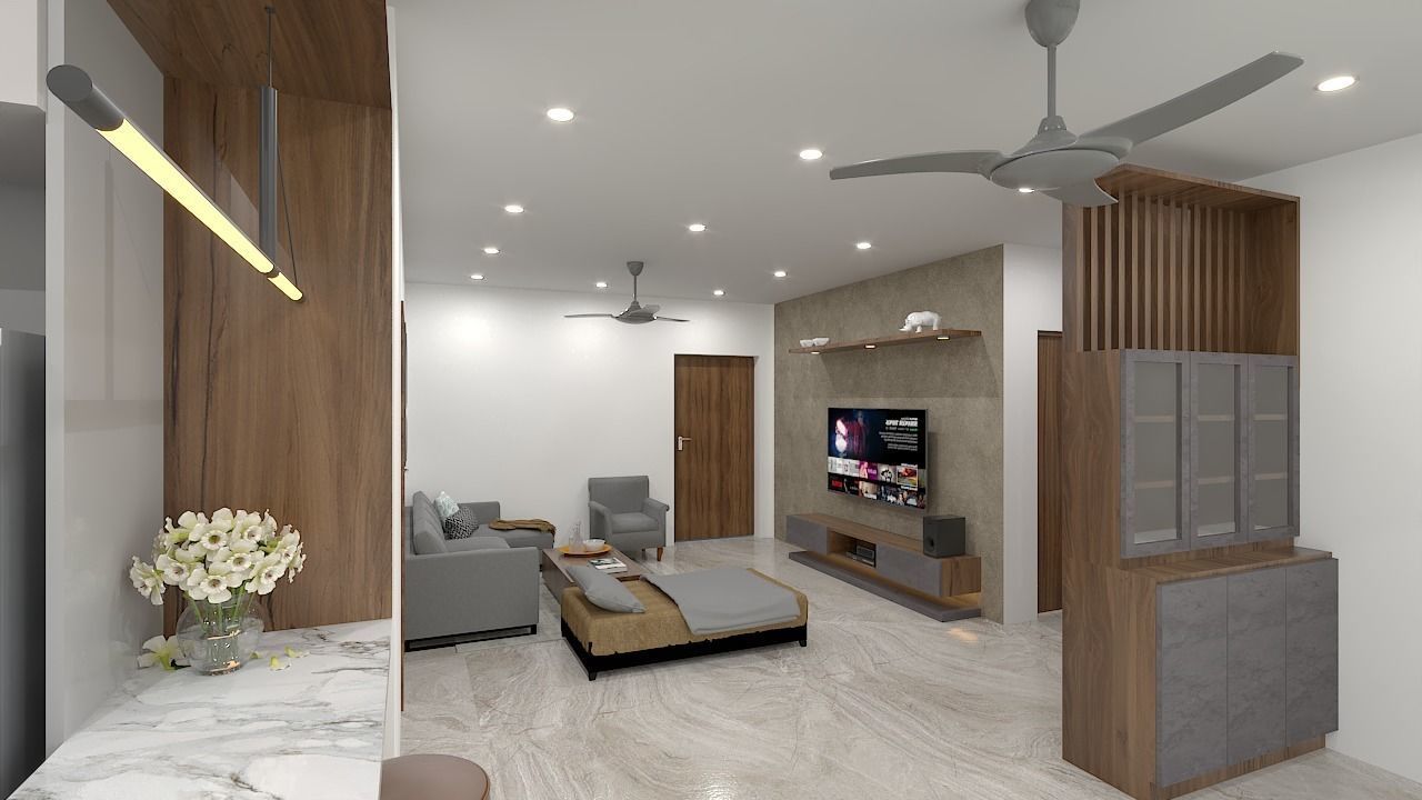 3Bhk Apartment Interior Design - 1 3D model_1
