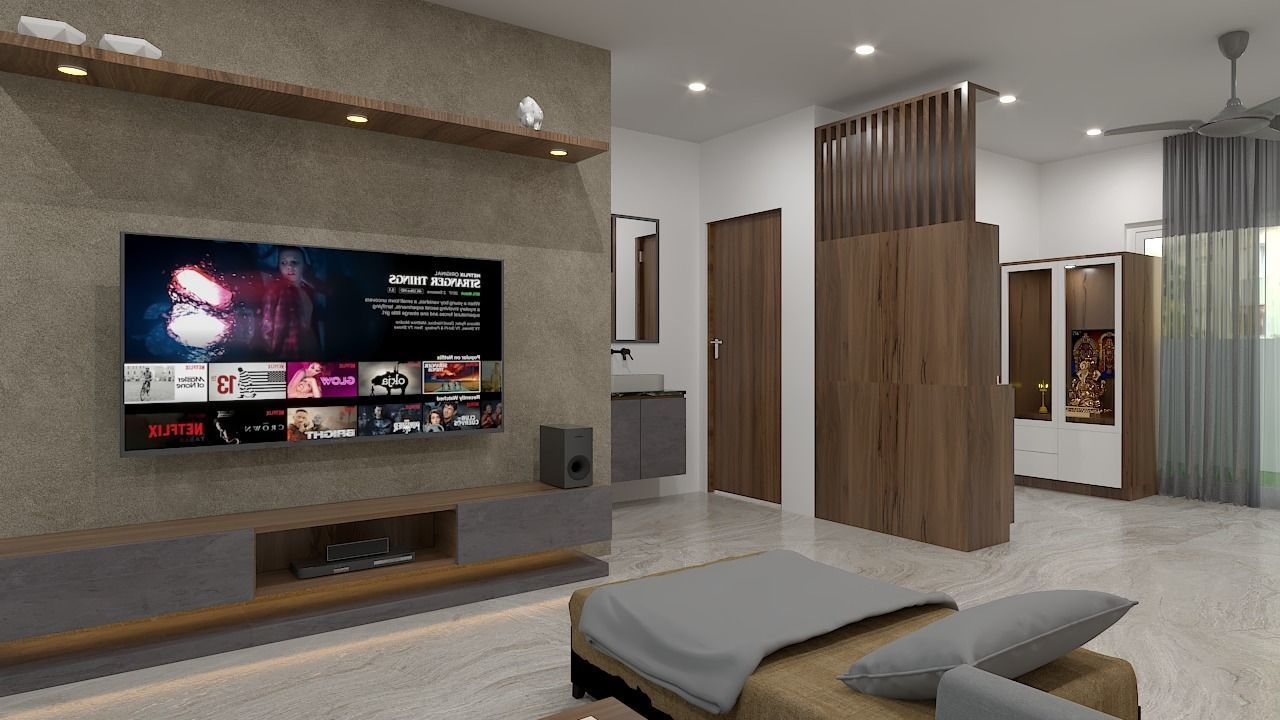 3Bhk Apartment Interior Design - 1 3D model_2