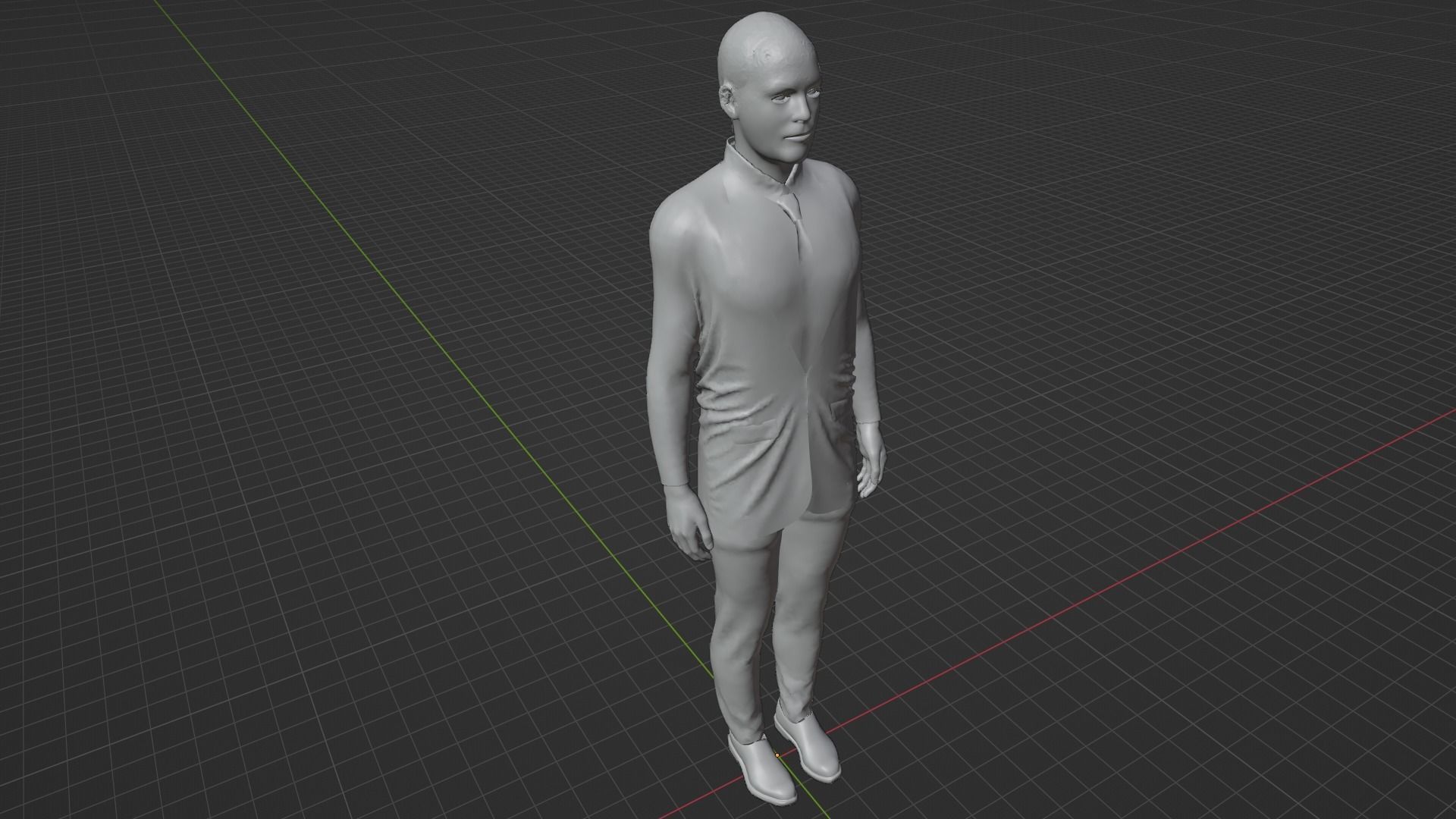 Vladimir Ilyic Lenin Low-poly 3D model_8