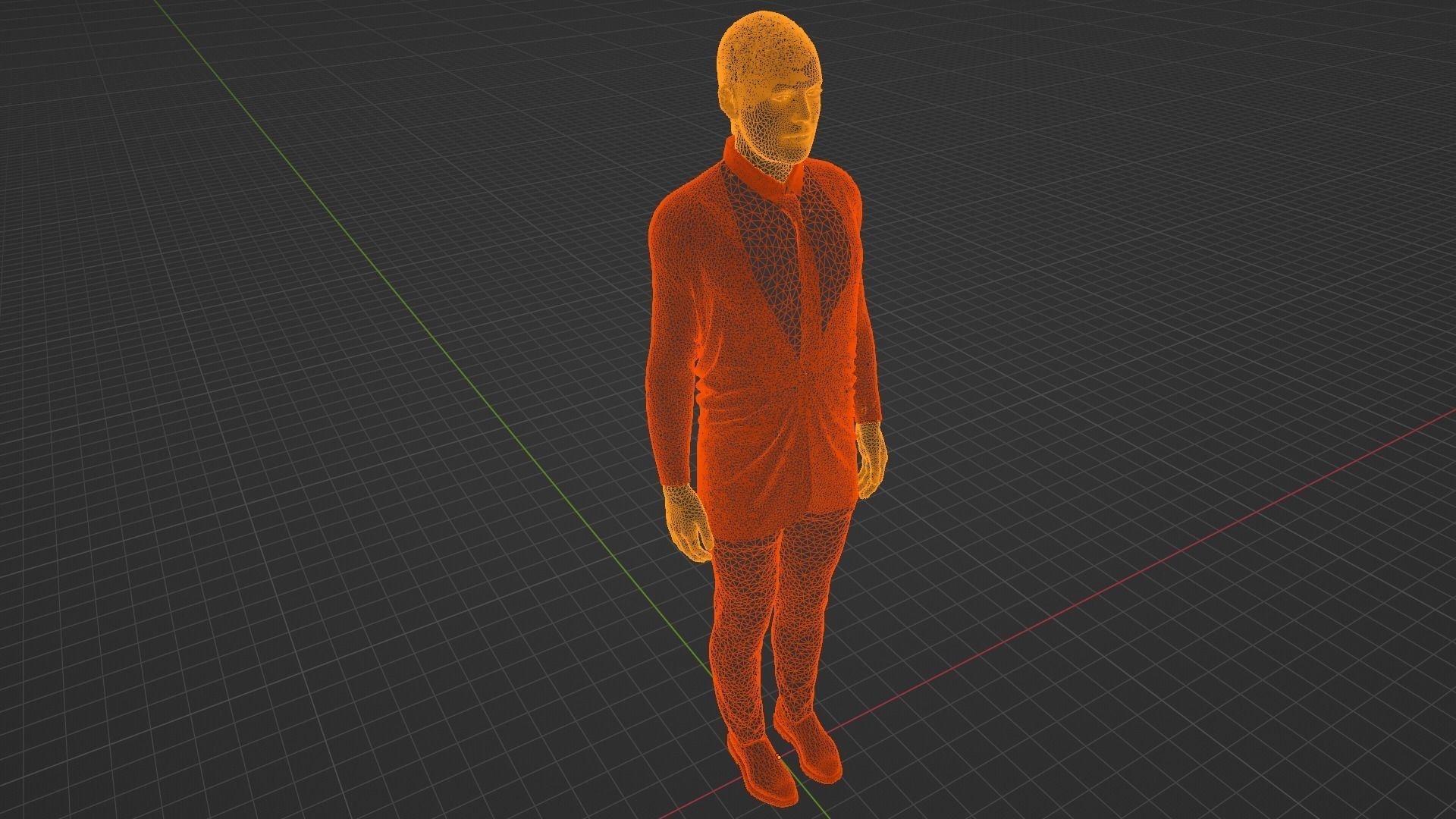 Vladimir Ilyic Lenin Low-poly 3D model_9