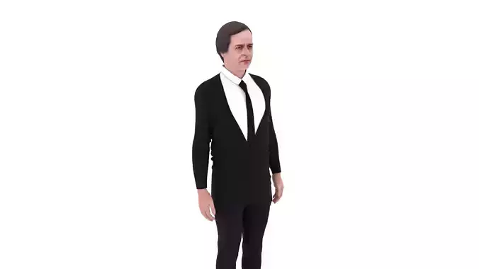 Luis Alberto Lacalle Pou - President of Uruguay Low-poly 3D model
