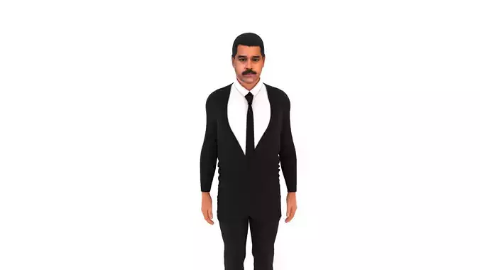 Maduro - President of Venezuela Low-poly 3D model