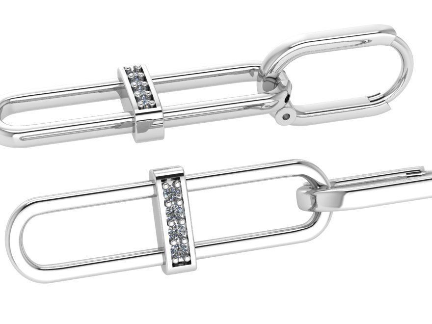 fashion earring ring collection 0426 3D print model_3