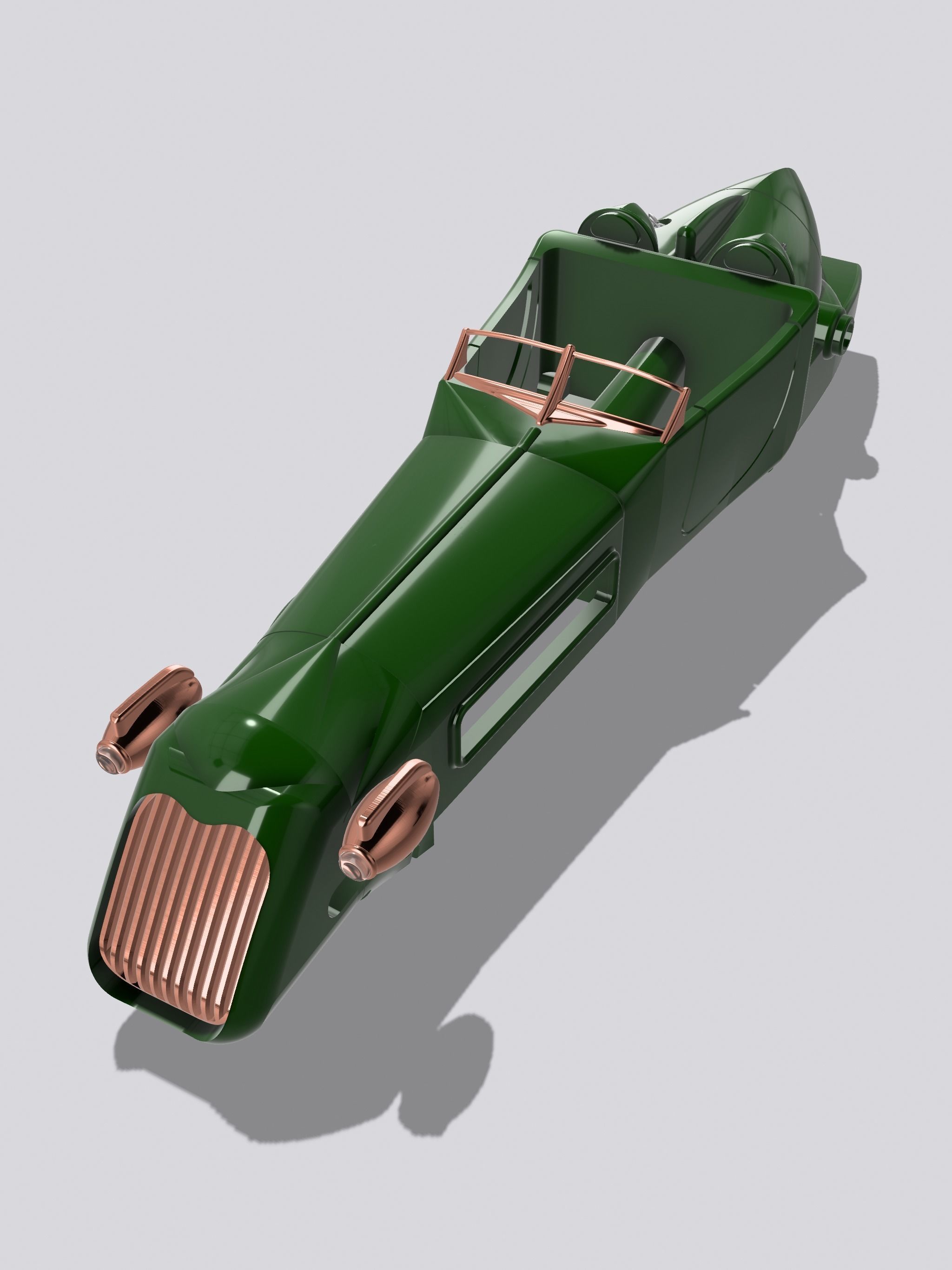 MCS Speedster Rod Body only with Accessories 3D print model_3