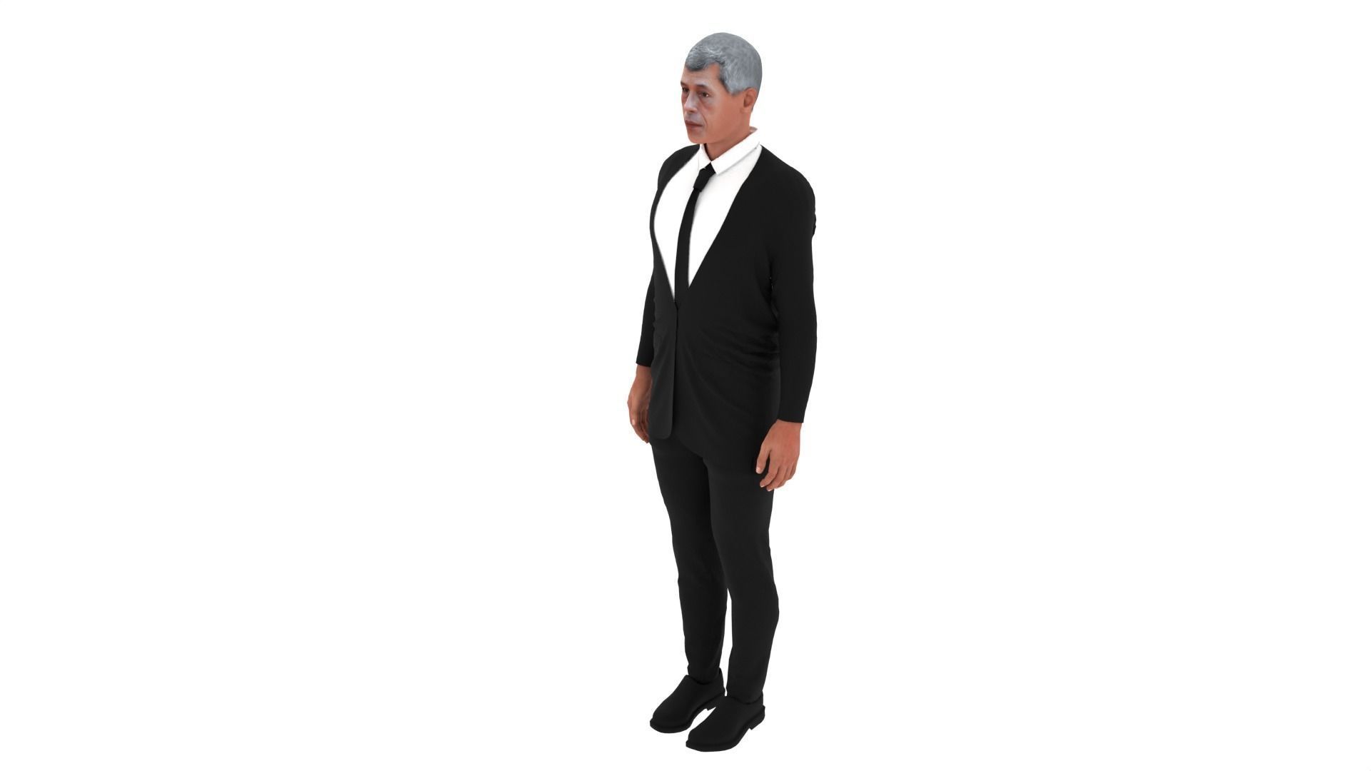 Maha Vajiralongkorn - King of Thailand Low-poly 3D model_2