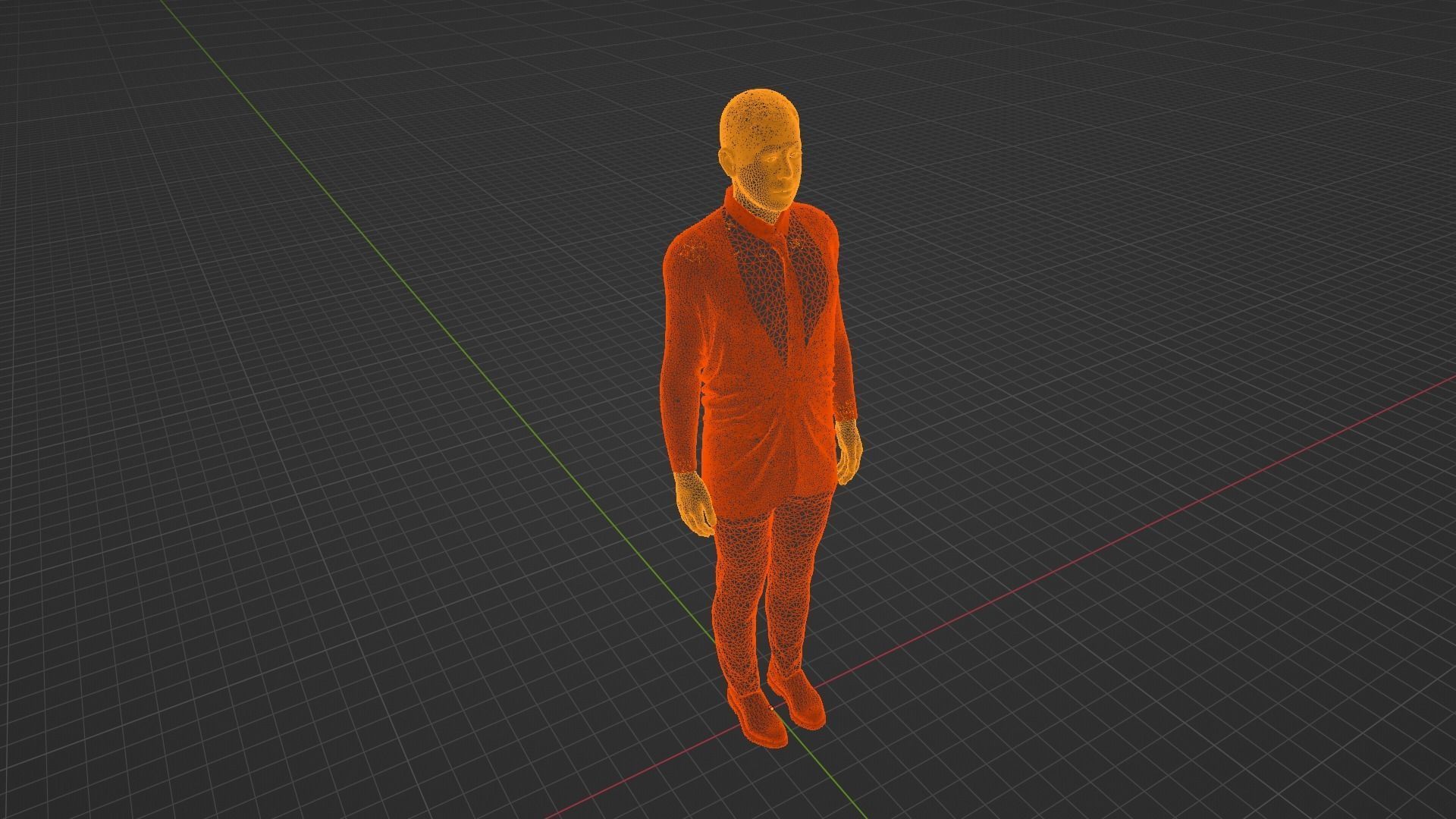 Maha Vajiralongkorn - King of Thailand Low-poly 3D model_9