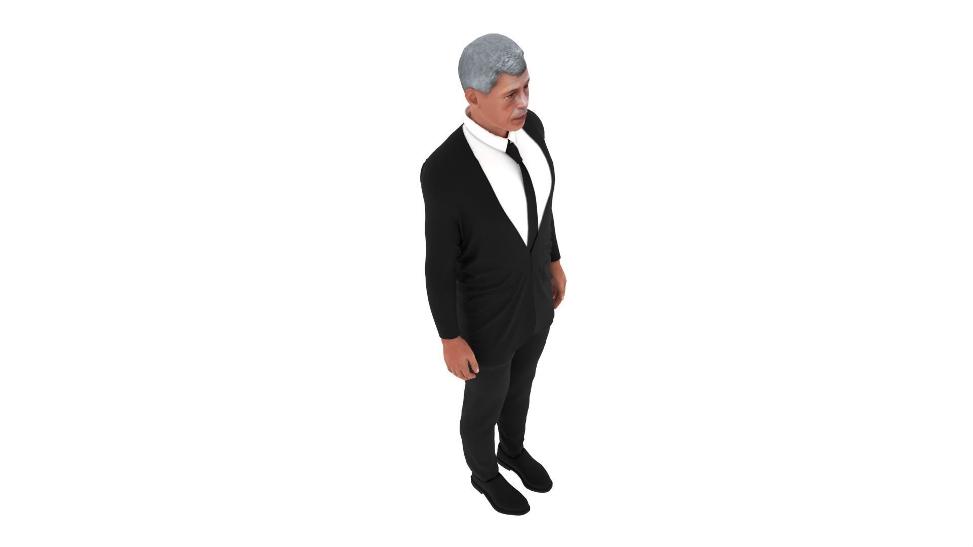 Maha Vajiralongkorn - King of Thailand Low-poly 3D model_6