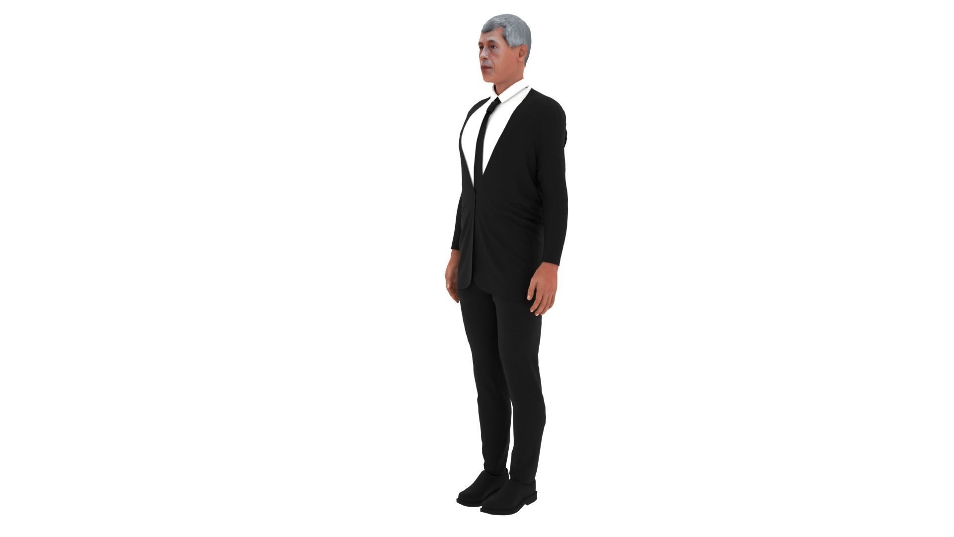 Maha Vajiralongkorn - King of Thailand Low-poly 3D model_4