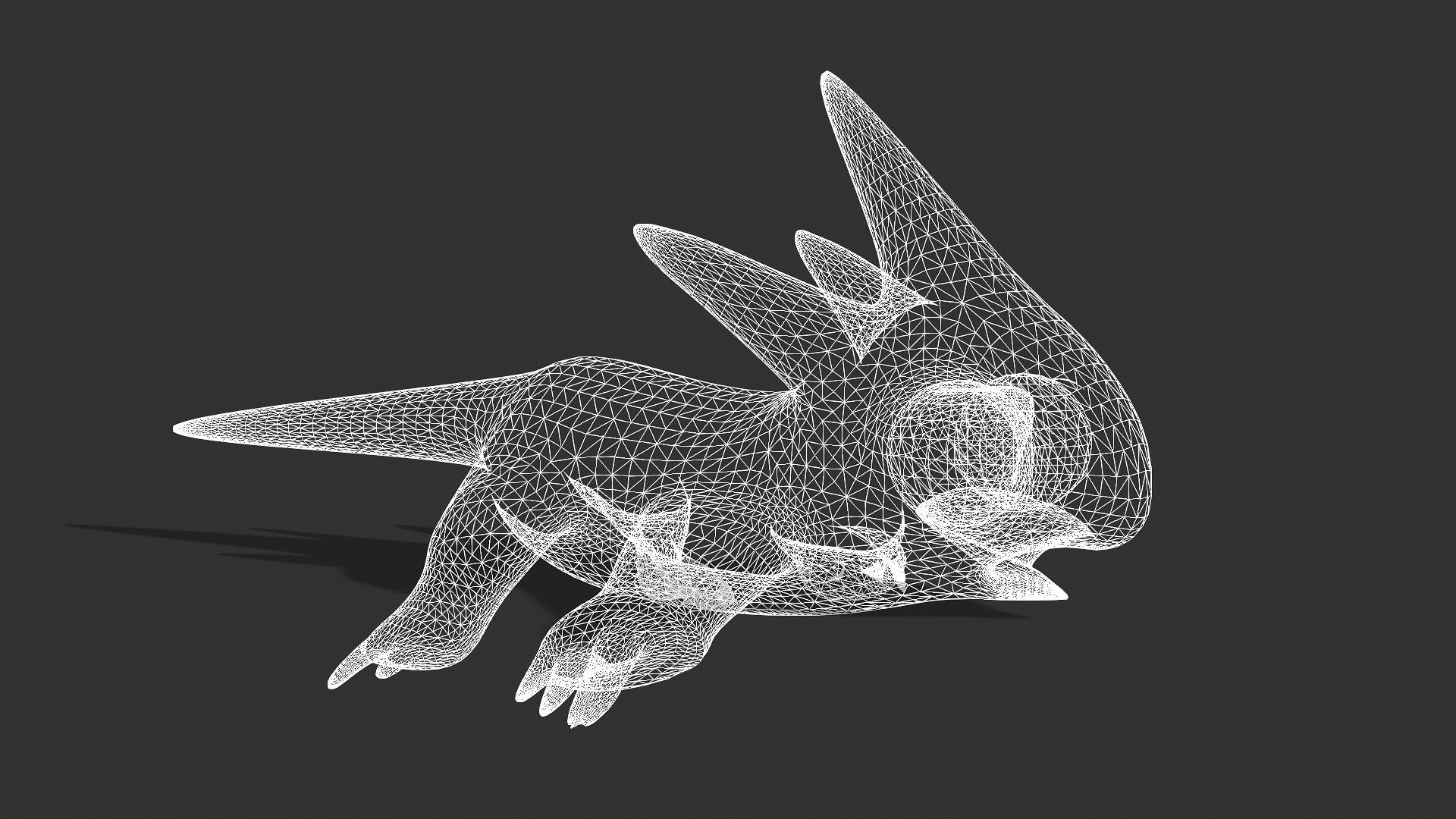 Little Tryellow Low-poly 3D model_10