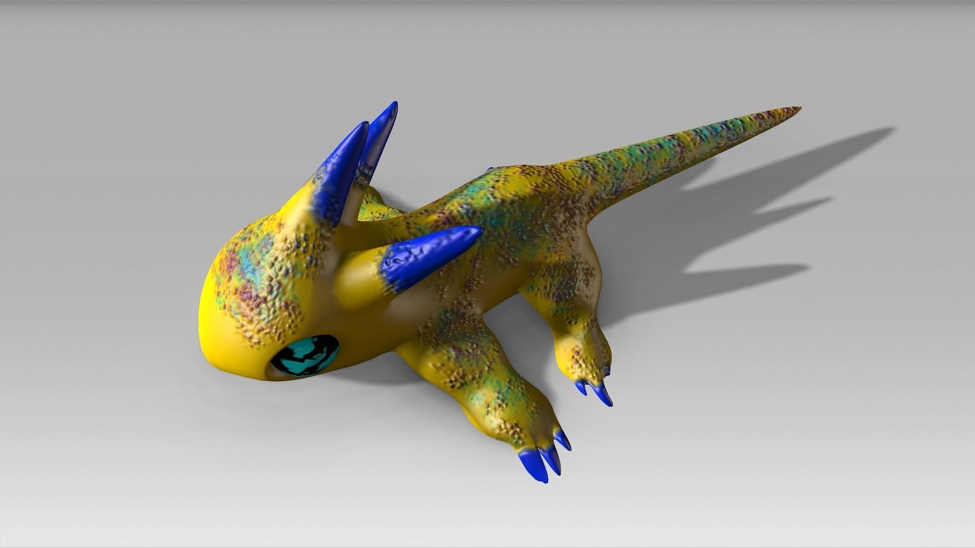 Little Tryellow Low-poly 3D model_7