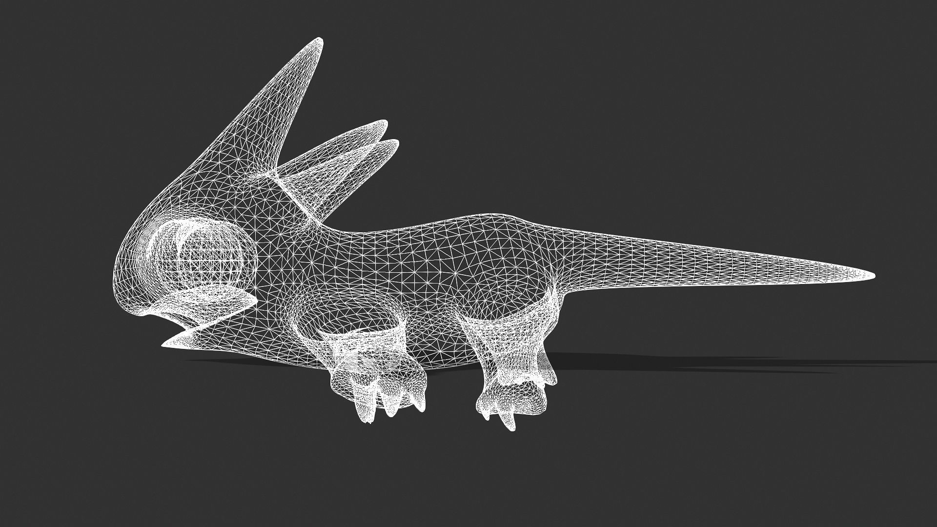 Little Tryellow Low-poly 3D model_2