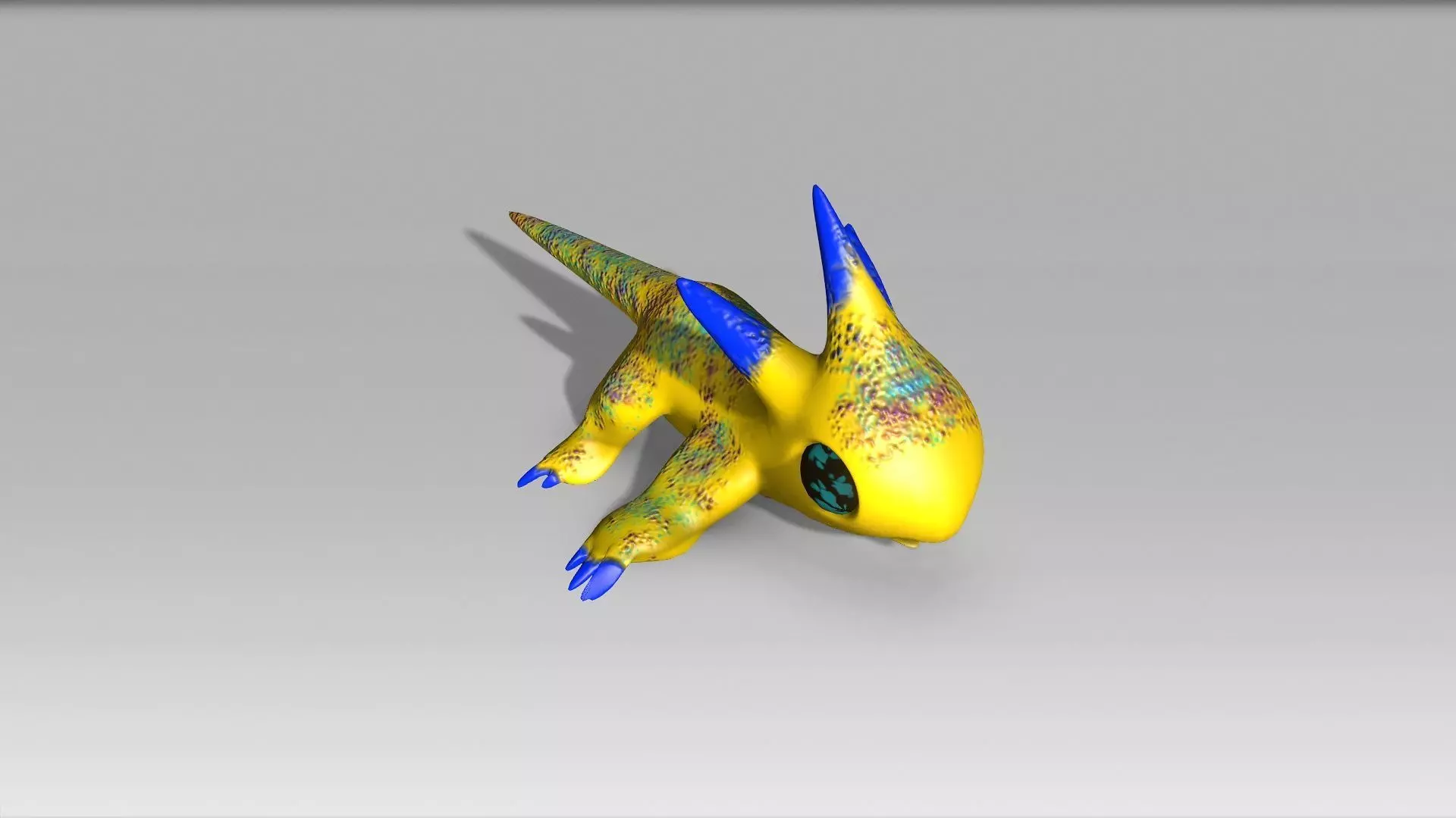 Little Tryellow Low-poly 3D model_0