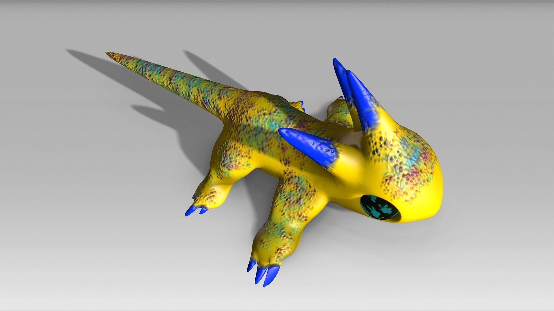 Little Tryellow Low-poly 3D model_6