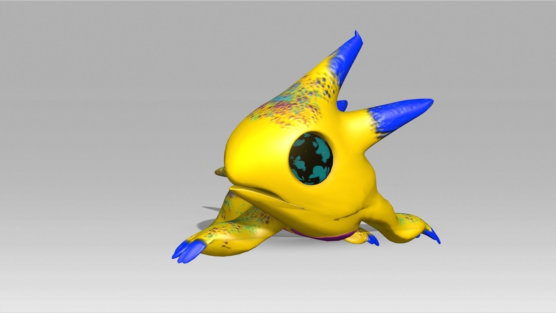Little Tryellow Low-poly 3D model_9