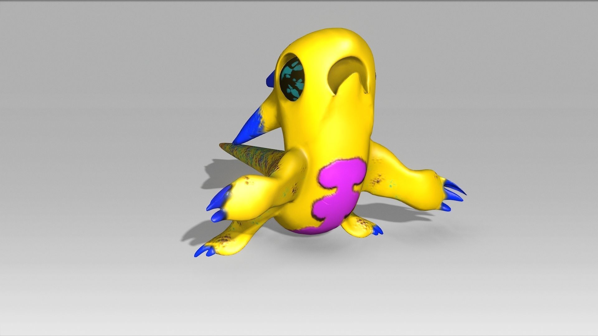 Little Tryellow Low-poly 3D model_8