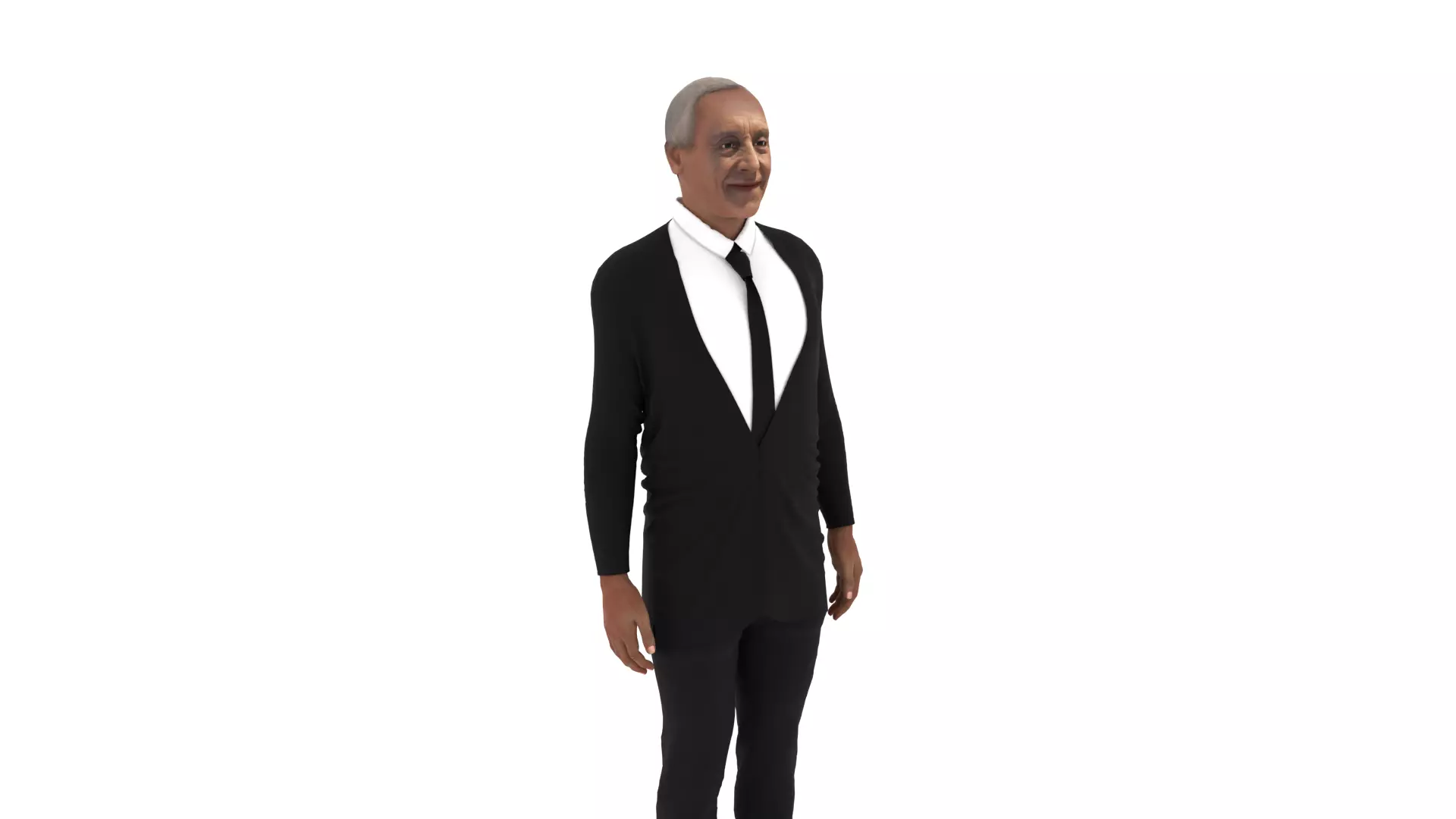 Marcelo Rebelo de Sousa - President of Portugal Low-poly 3D model