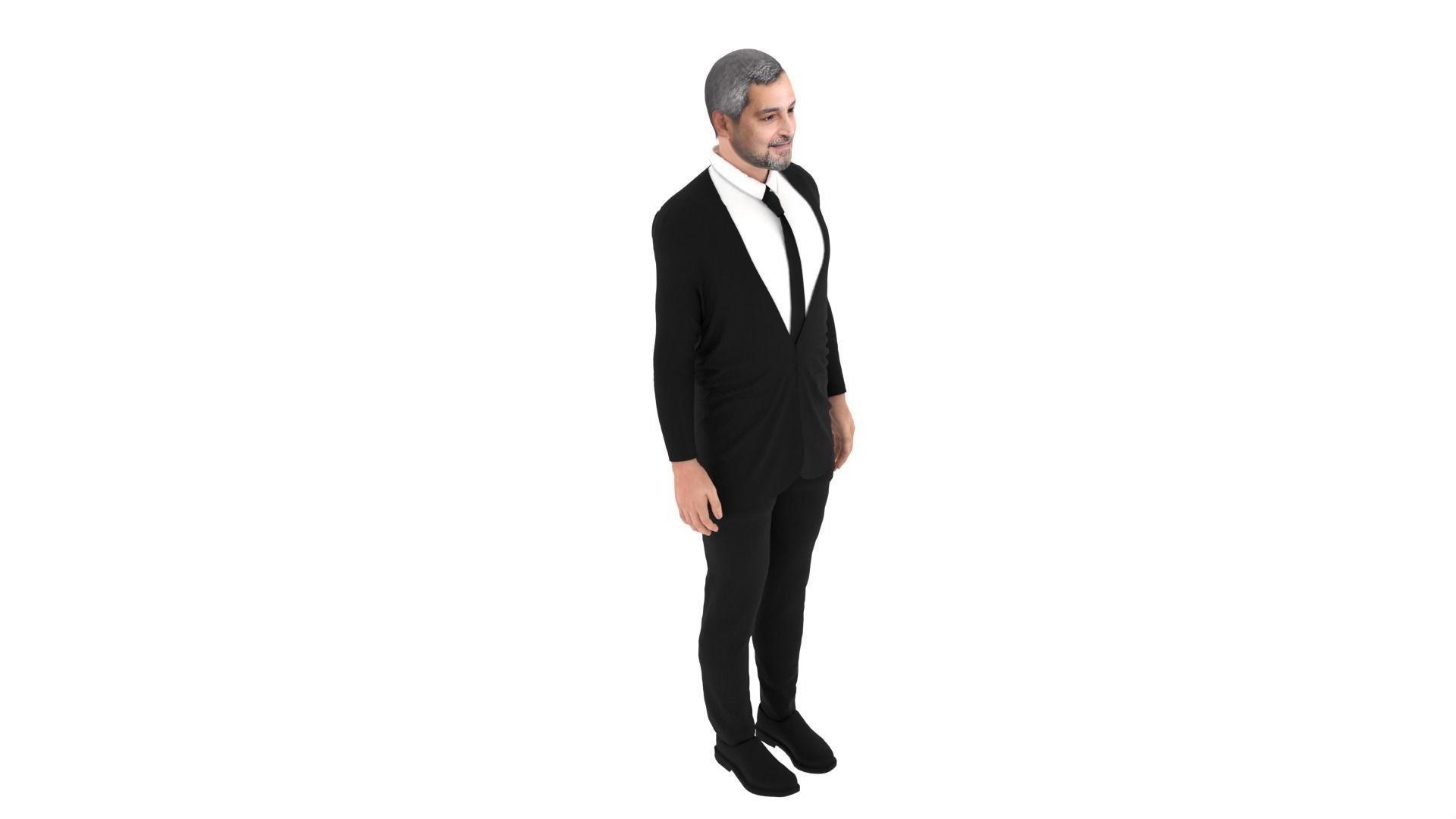Mario Abdo Benitez - President of Paraguay Low-poly 3D model_3