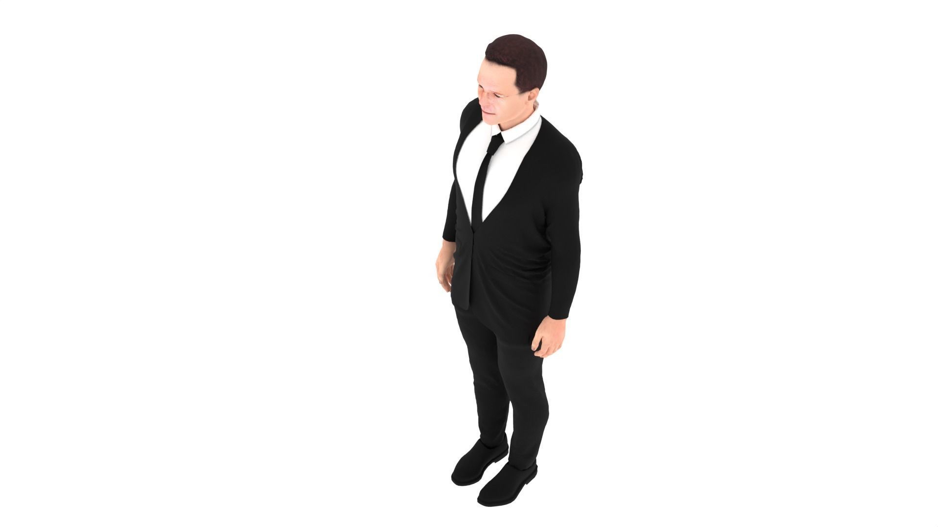 Mark Rutte - Dutch Prime Minister Low-poly 3D model_7