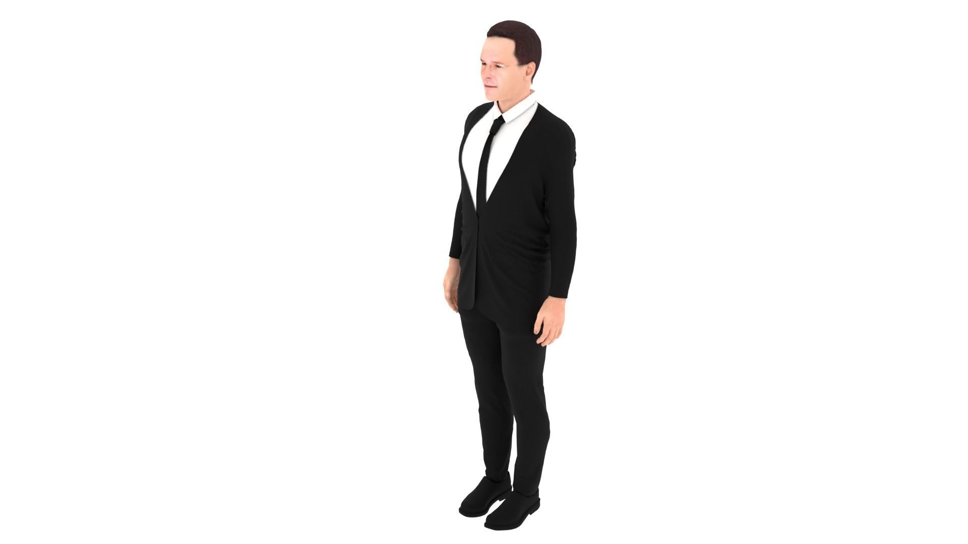 Mark Rutte - Dutch Prime Minister Low-poly 3D model_2