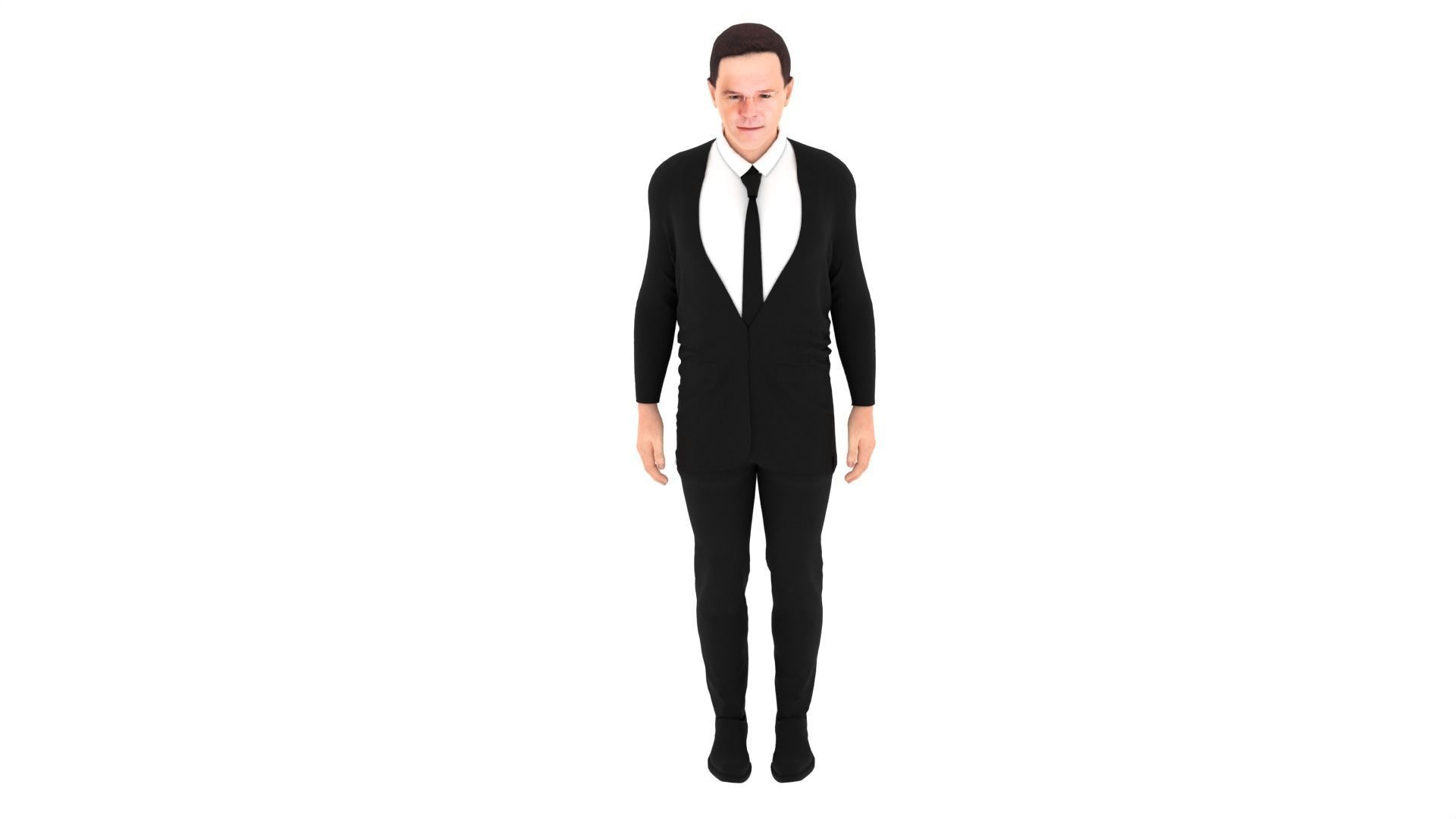 Mark Rutte - Dutch Prime Minister Low-poly 3D model_5