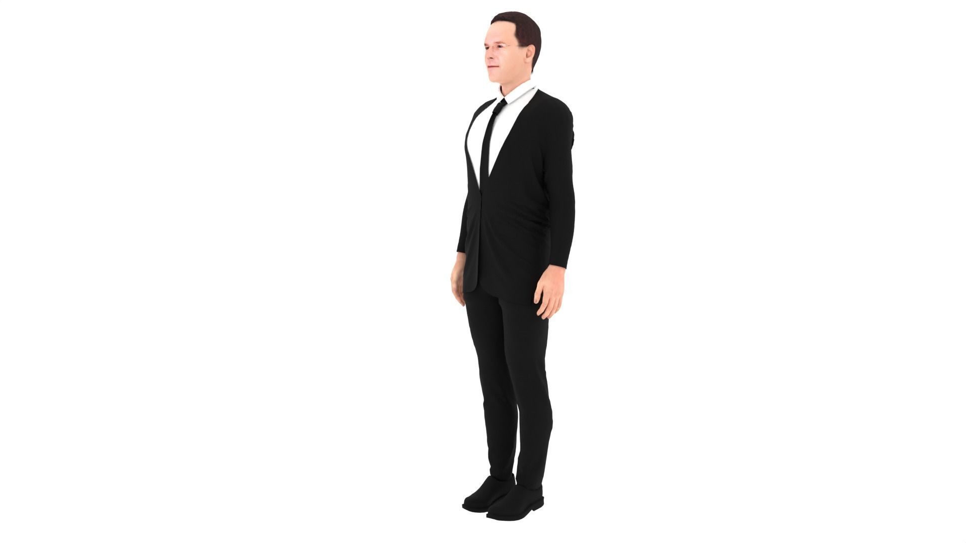 Mark Rutte - Dutch Prime Minister Low-poly 3D model_4