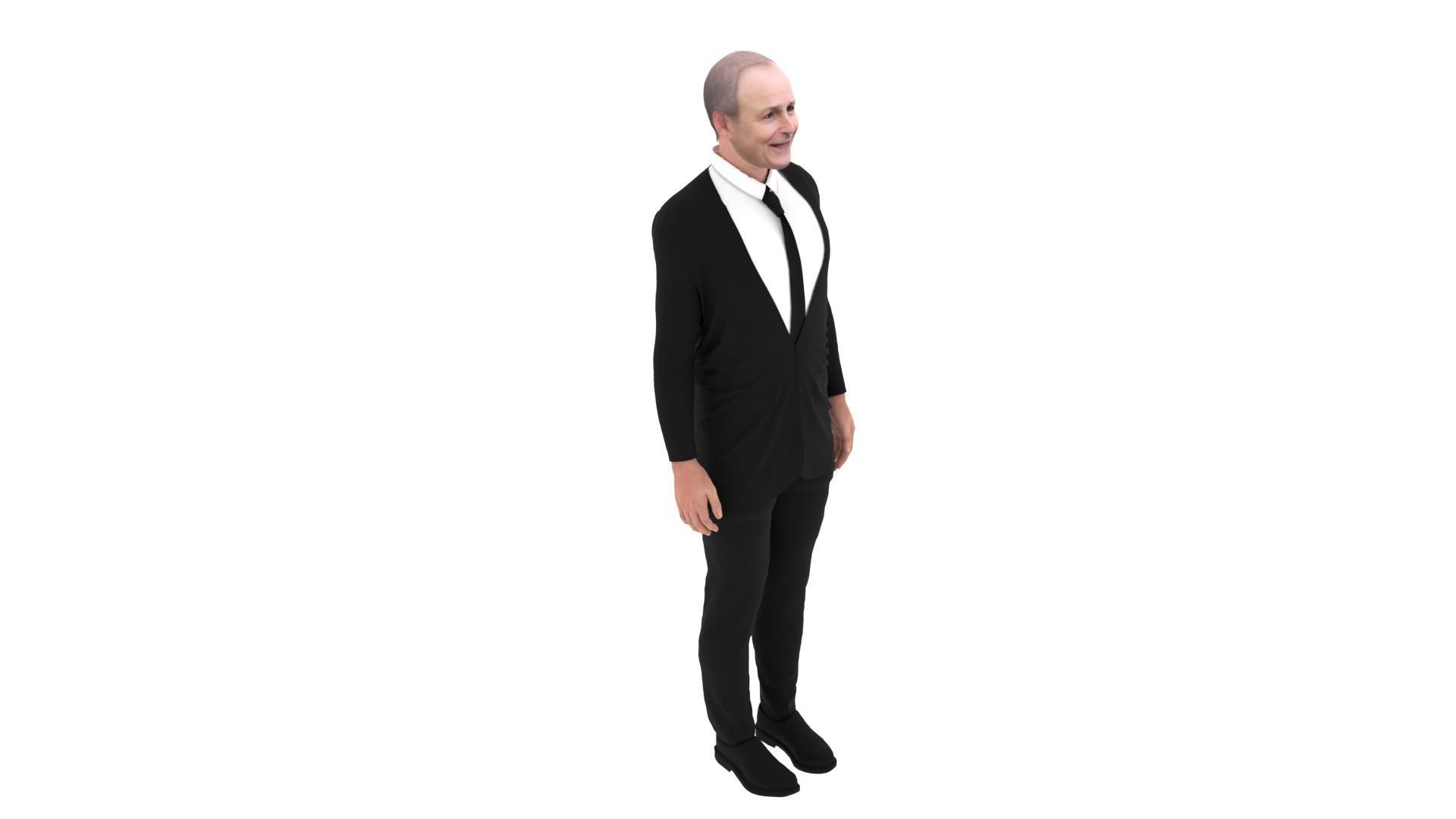 Micheal Martin - Irish Prime Minister Low-poly 3D model_3