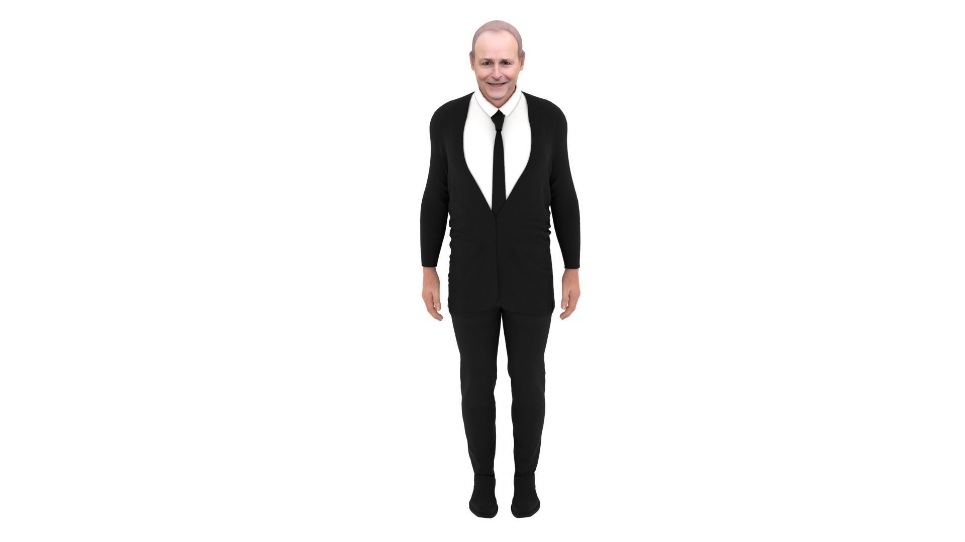 Micheal Martin - Irish Prime Minister Low-poly 3D model_5