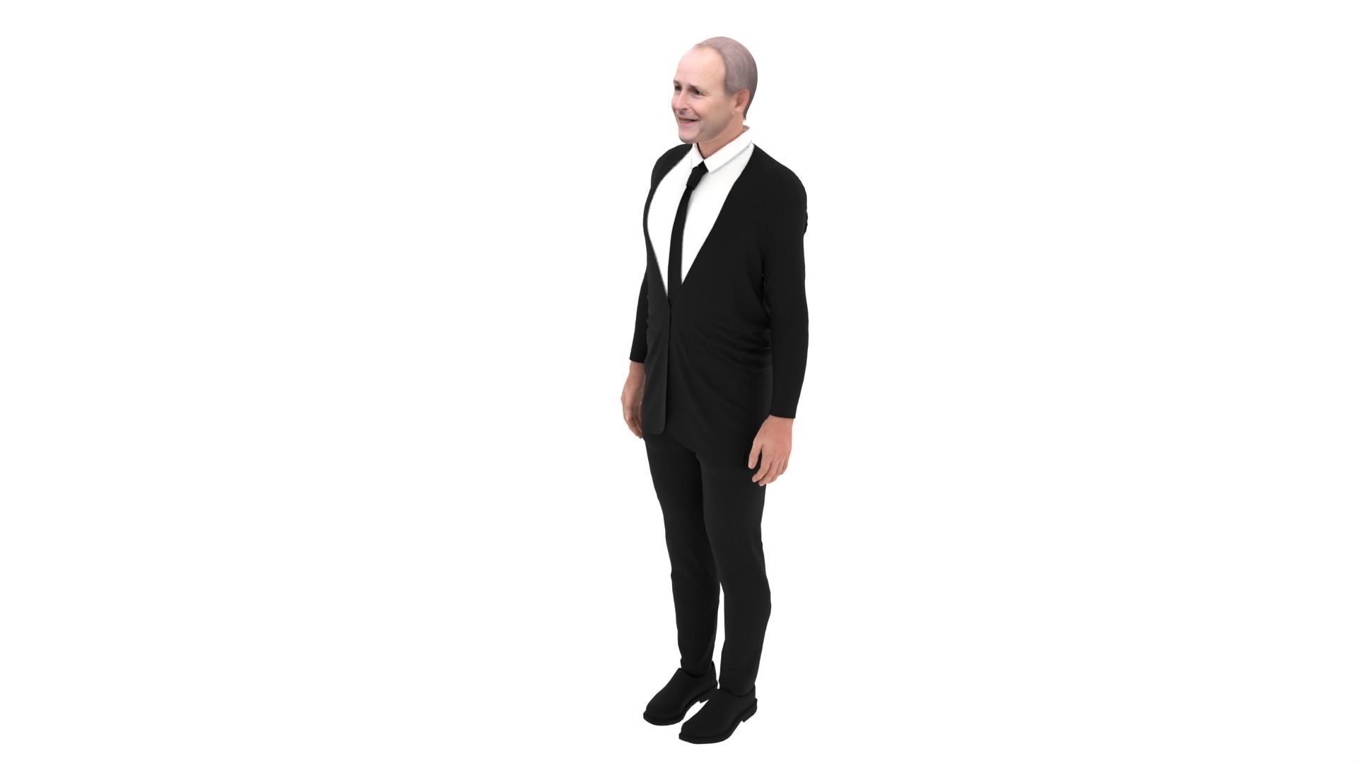 Micheal Martin - Irish Prime Minister Low-poly 3D model_2