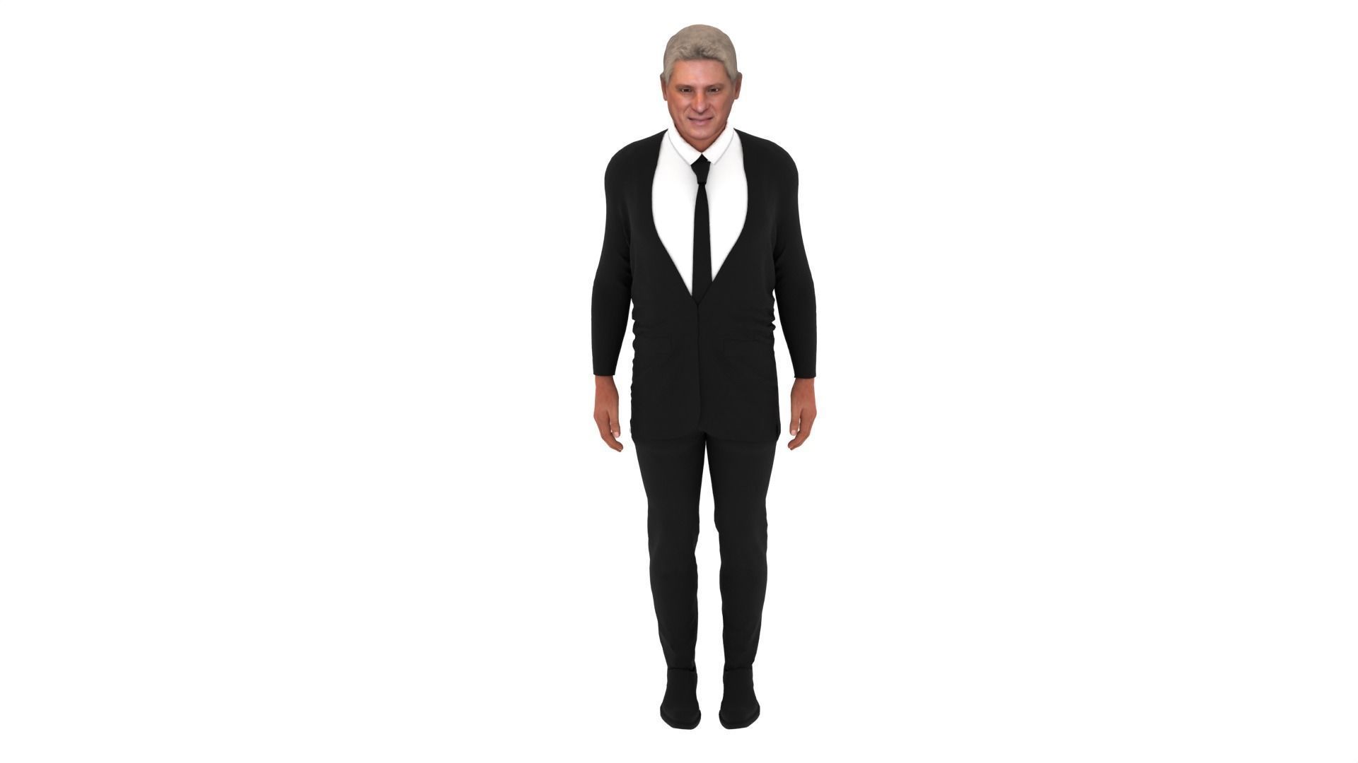 Miguel Diaz Canel - Cuban President Low-poly 3D model_5