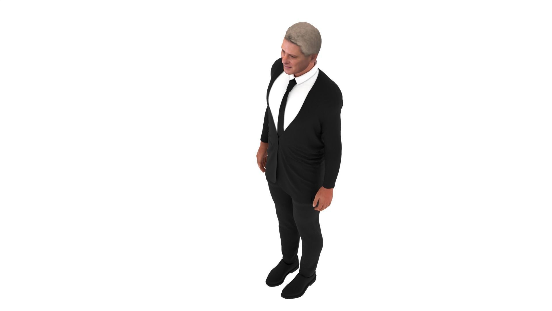 Miguel Diaz Canel - Cuban President Low-poly 3D model_7
