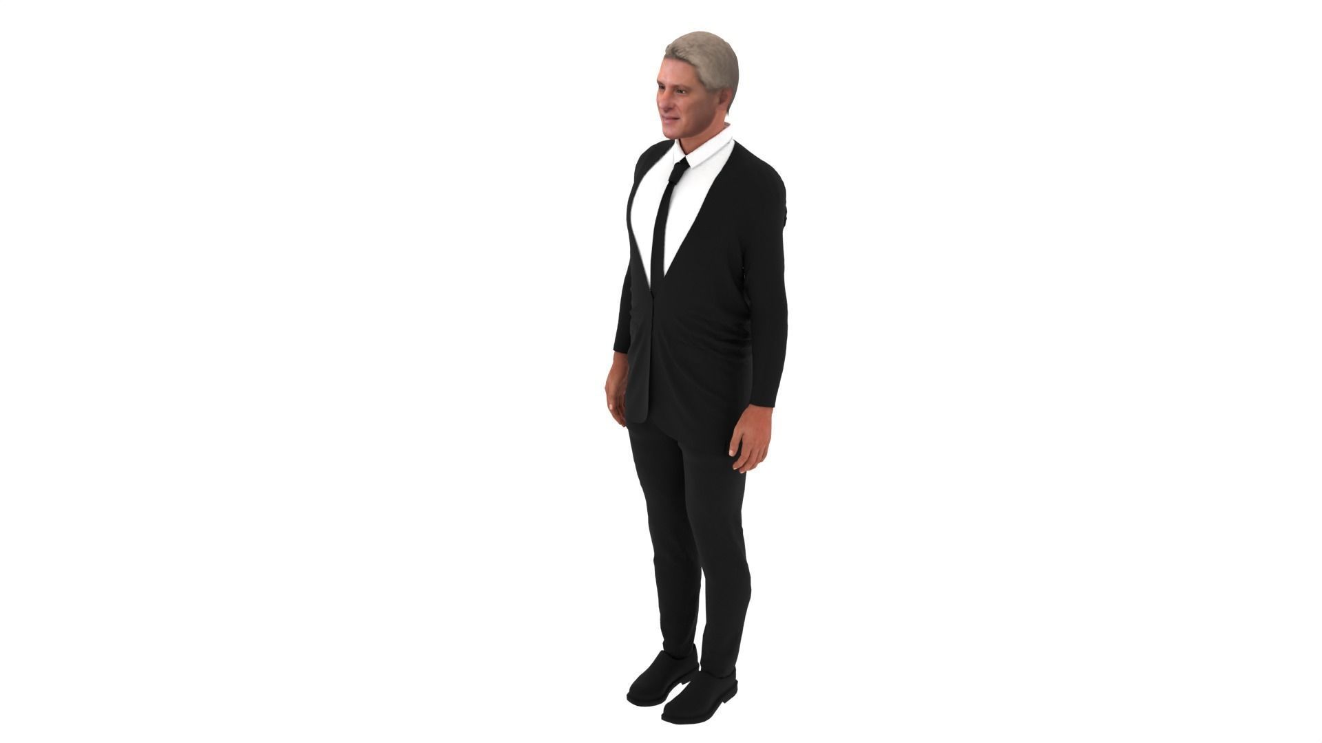 Miguel Diaz Canel - Cuban President Low-poly 3D model_2
