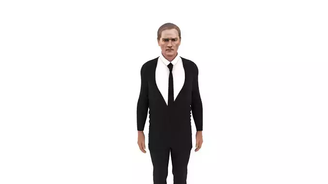 Mustafa Kemal Ataturk Low-poly 3D model