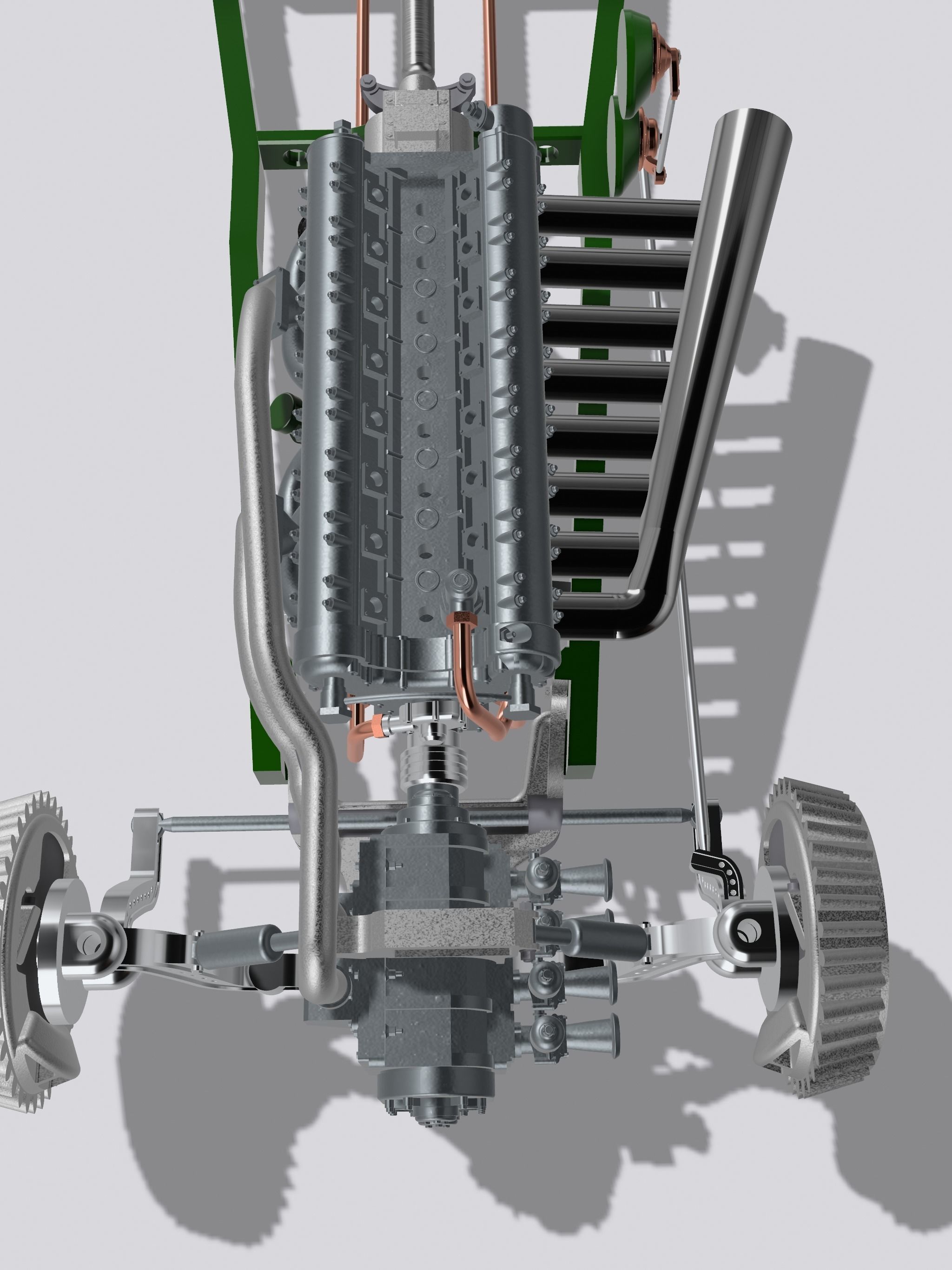 MCS Speedster Blown Straight 8 Engine N Driveline 3D print model_3