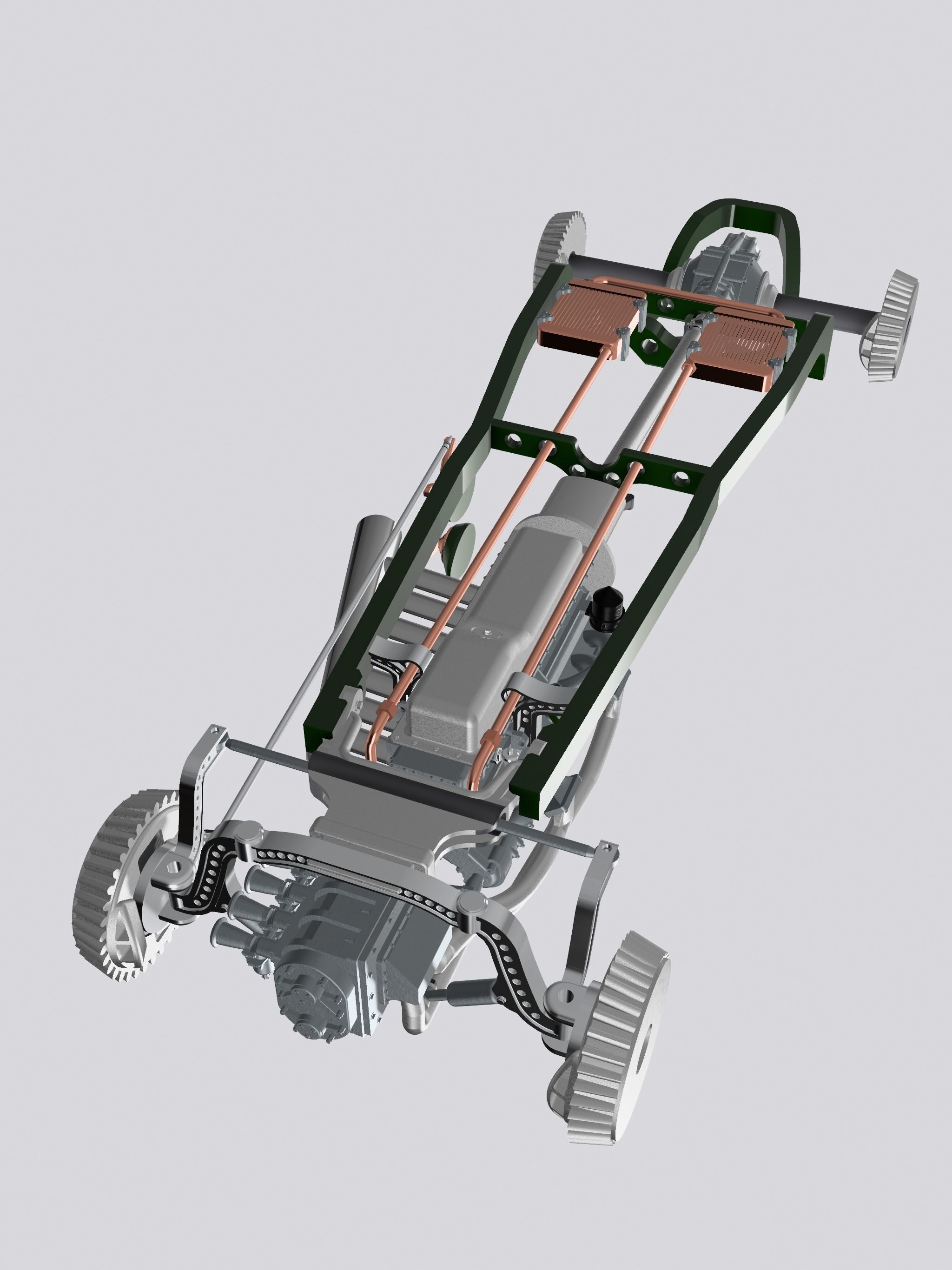 MCS Speedster Blown Straight 8 Engine N Driveline 3D print model_2