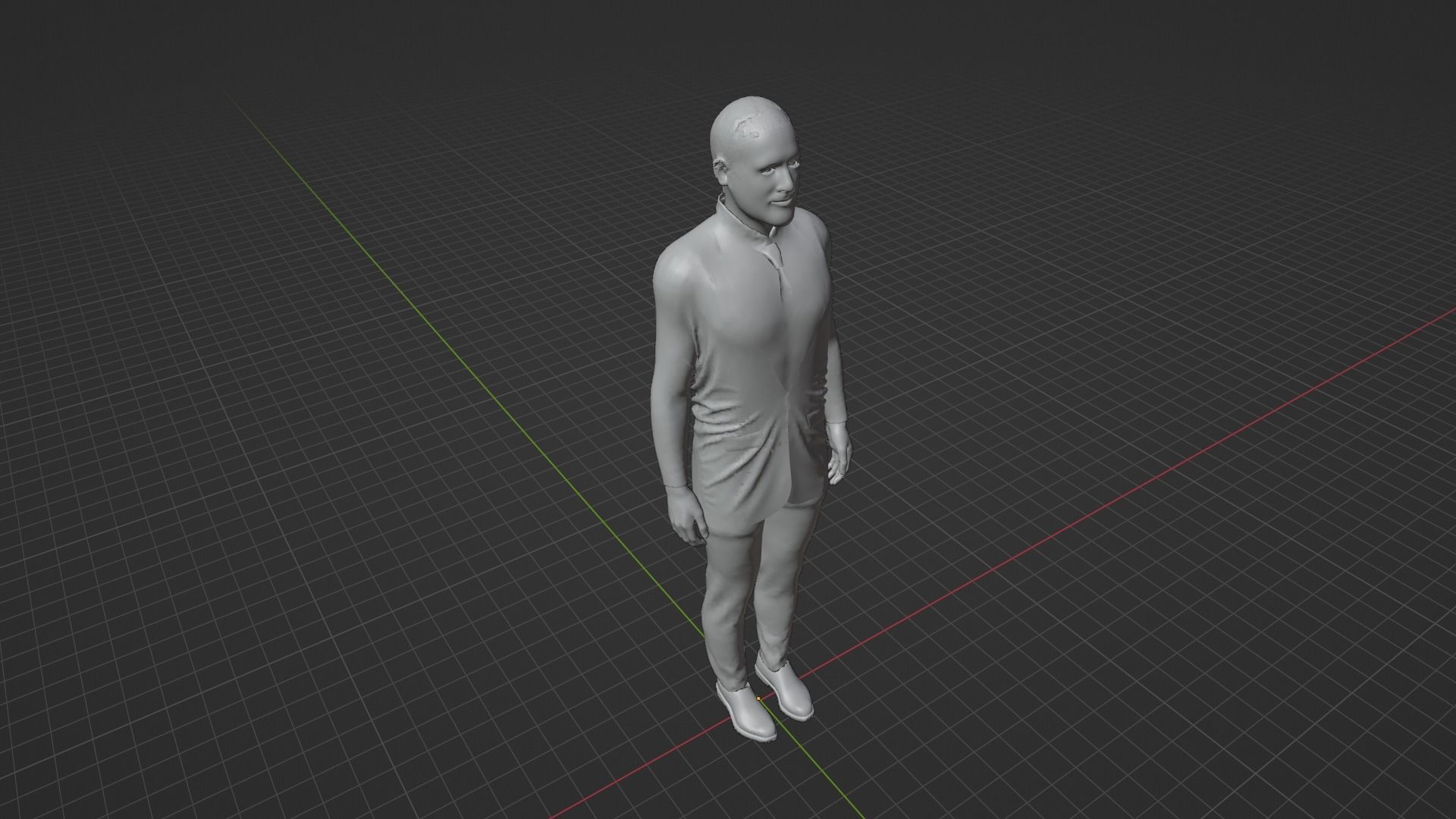 Nikol Pasinyan - Prime Minister of Armenia Low-poly 3D model_8